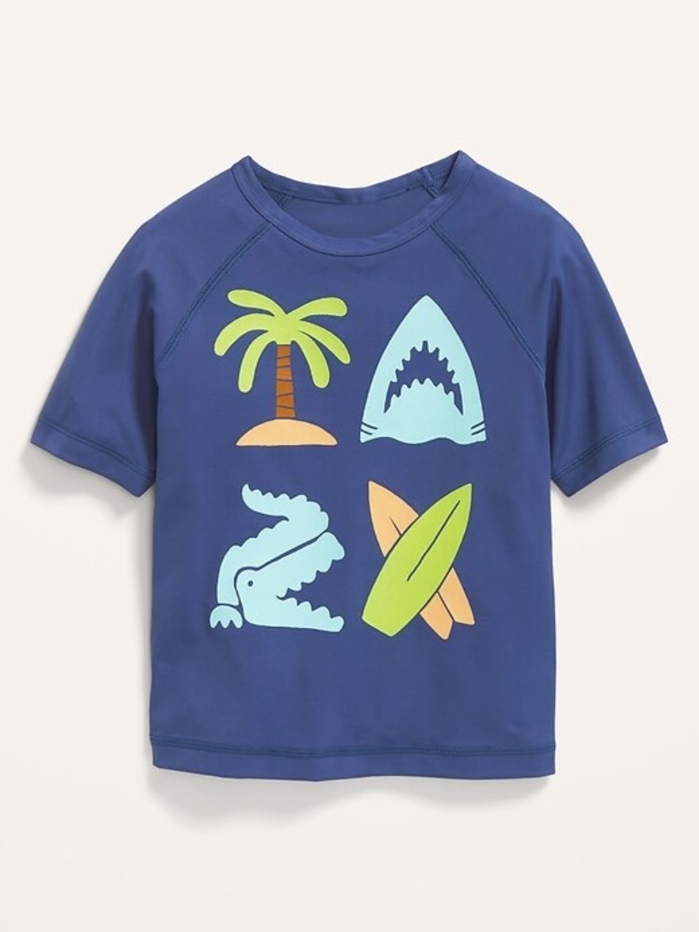 Old Navy Blue Short Sleeve Swim Rash Guard size 5T
